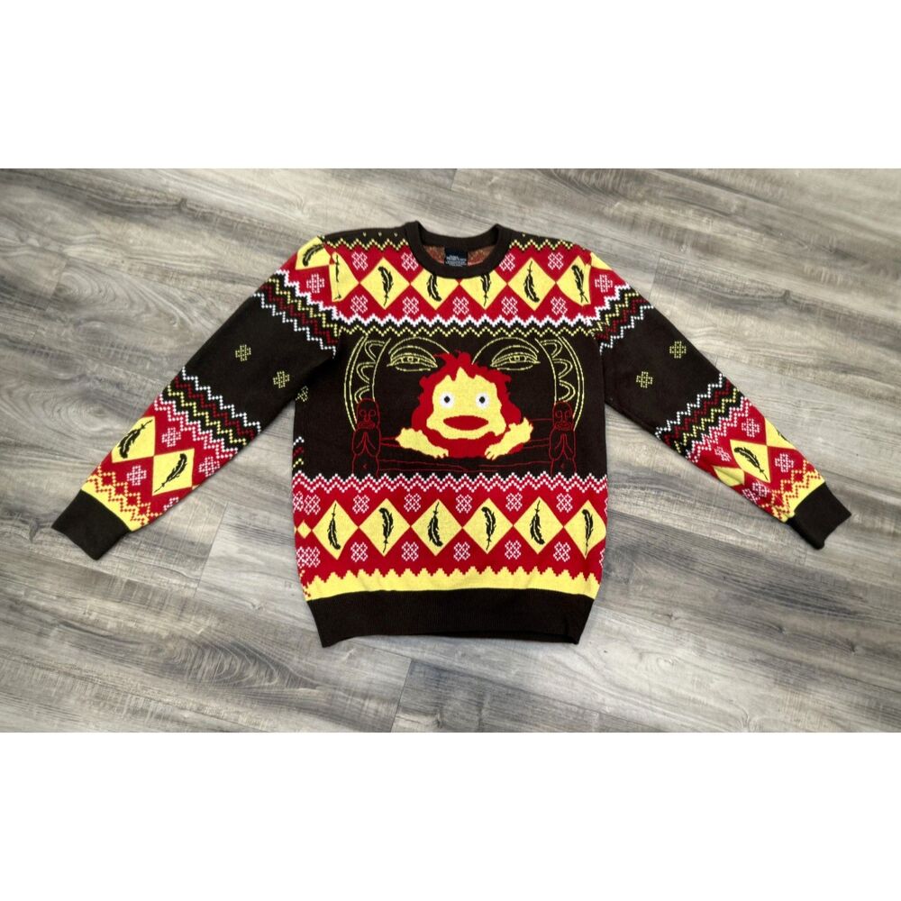Howl's Moving Castle Calcifer Sweater Size Small Studio Ghibli - unisex sizing